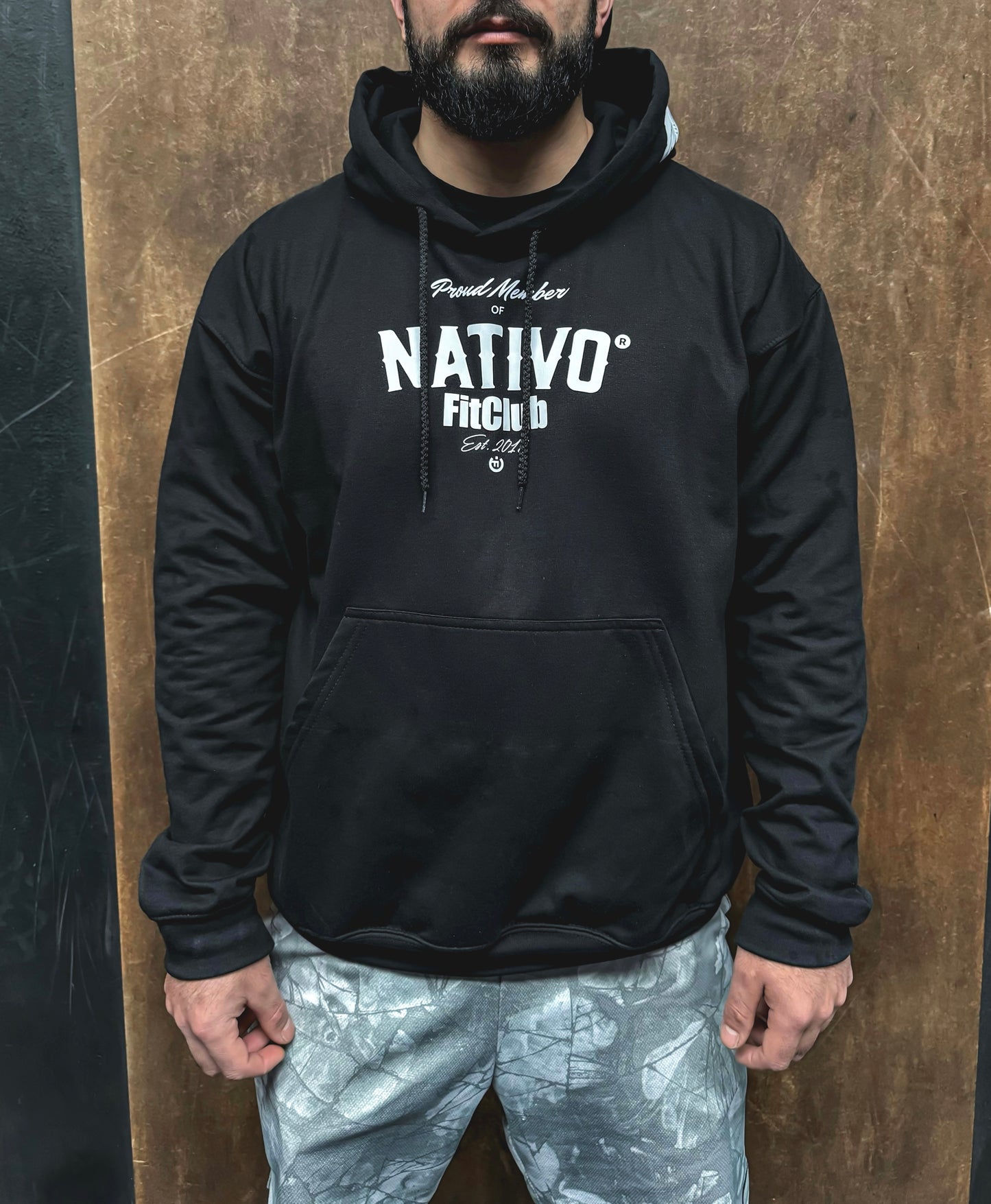 Hoodie / Buzo Nativo Proud Member Negro Unisex (Personalizado)