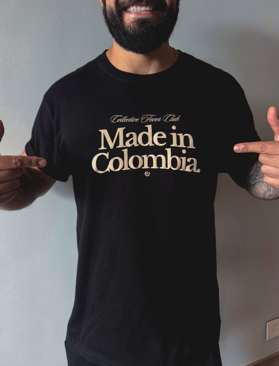 Camiseta CF Made in Colombia Negra