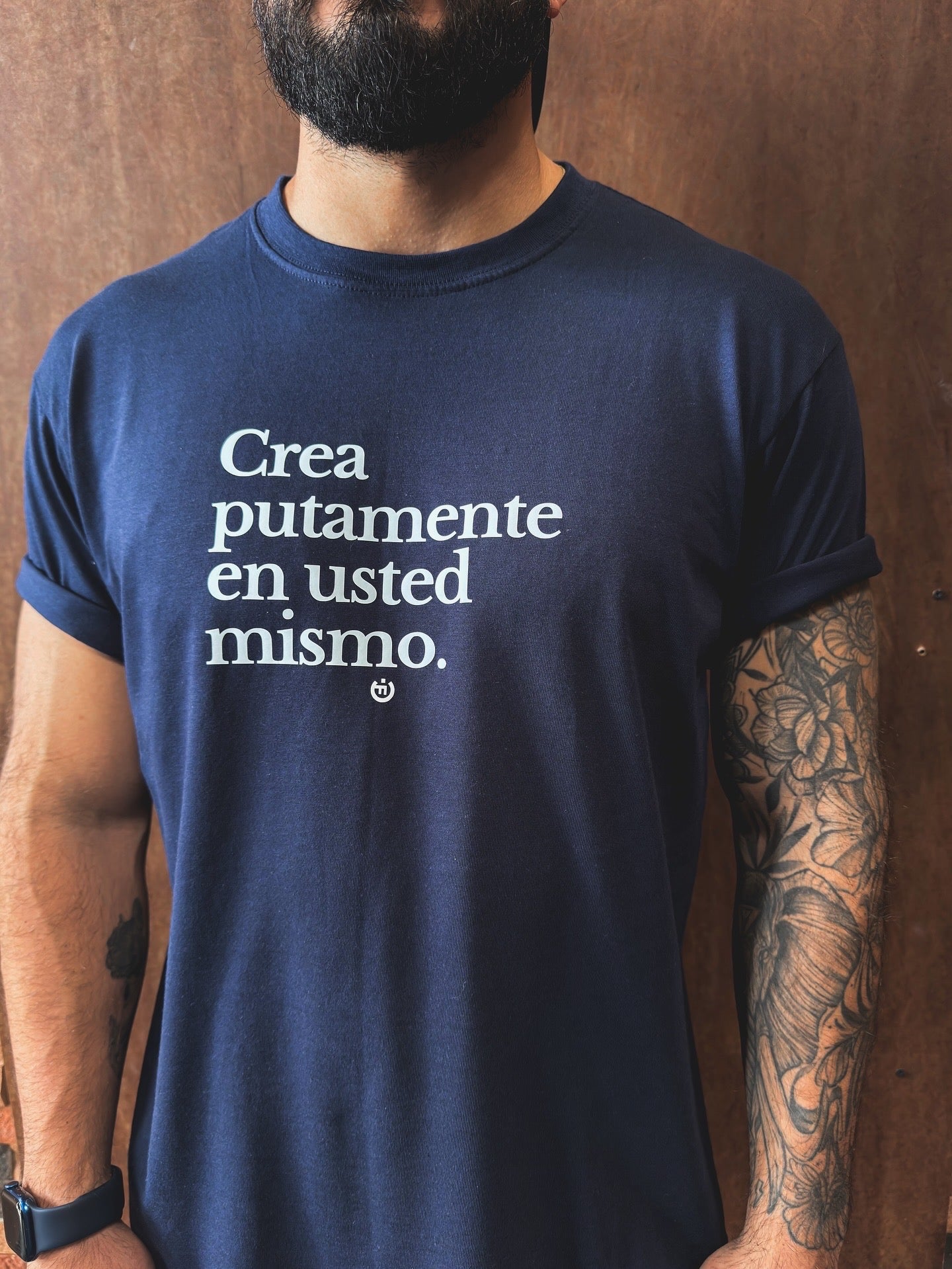 Camiseta CF Crea P*tamente en Ud Azul Navy