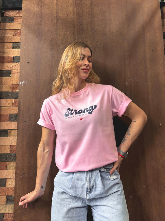 Camiseta CF Strong is the new Pretty Rosada