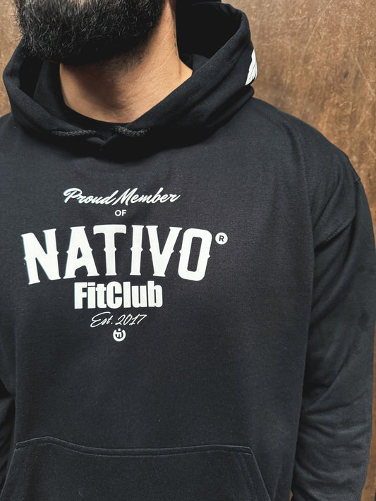 Hoodie / Buzo Nativo Proud Member Negro Unisex (Personalizado)