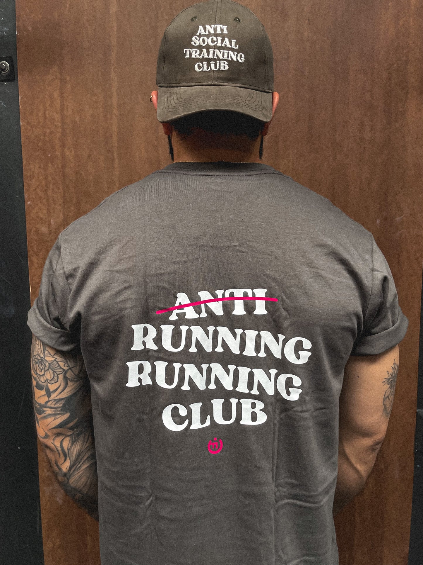 Camiseta CF ANTI RUNNING CLUB GRIS OSCURO