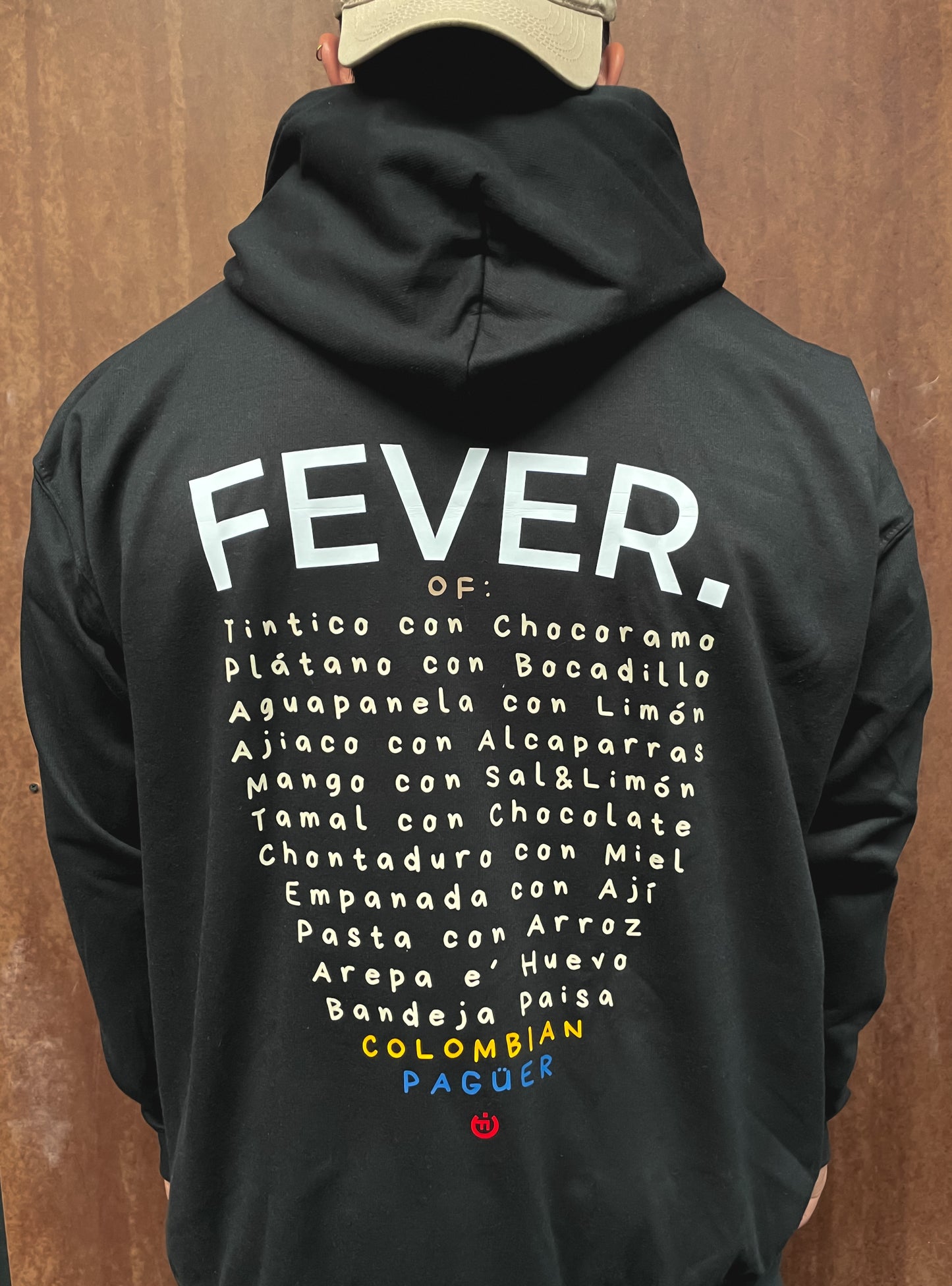 Hoodie / Buzo CF COLLECTIVE FEVER COLOMBIAN PAGUER NEGRO