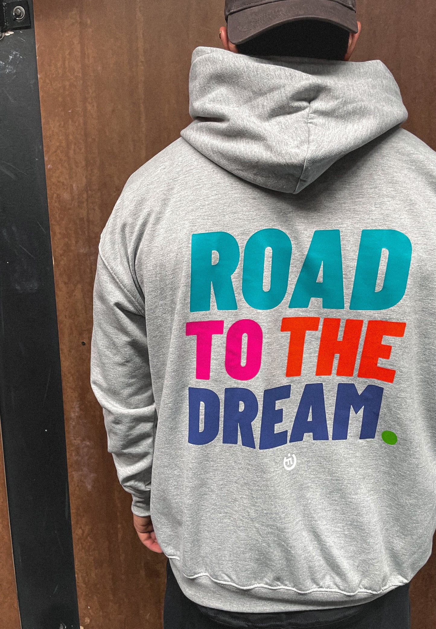 Hoodie / Buzo CF ROAD TO THE DREAM GRIS CLARO