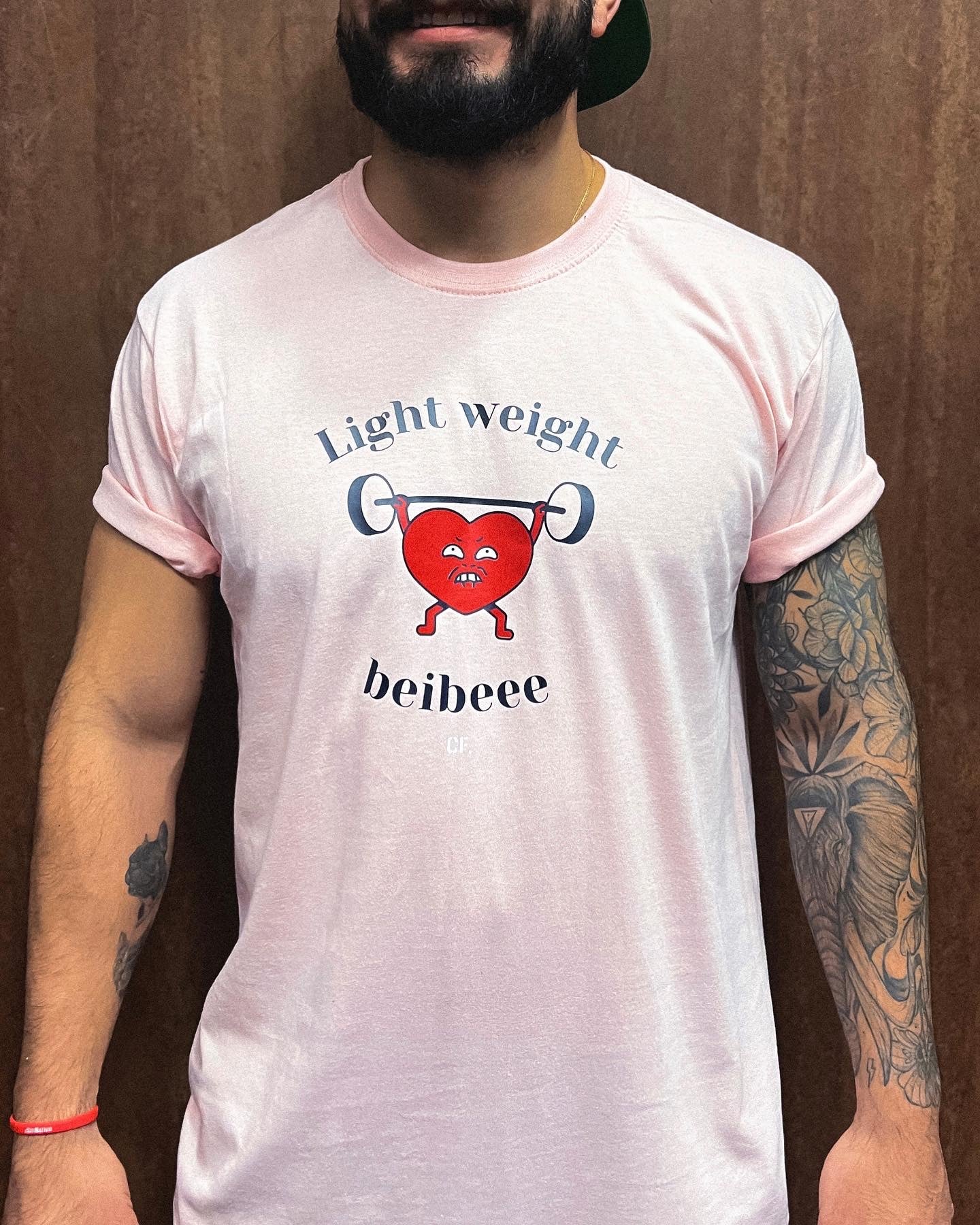 Camiseta CF Light weight beibe Rosada Hombre