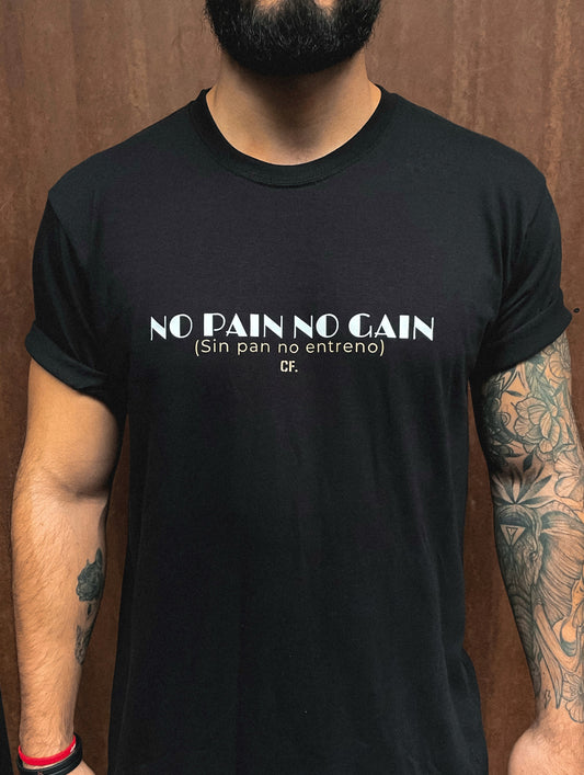 Camiseta CF No Pain No Gain Negra